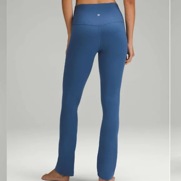 Lululemon Align High-Rise Mini-Flared Pant *Extra Short Pitch Blue Size 2 - Picture 1 of 10